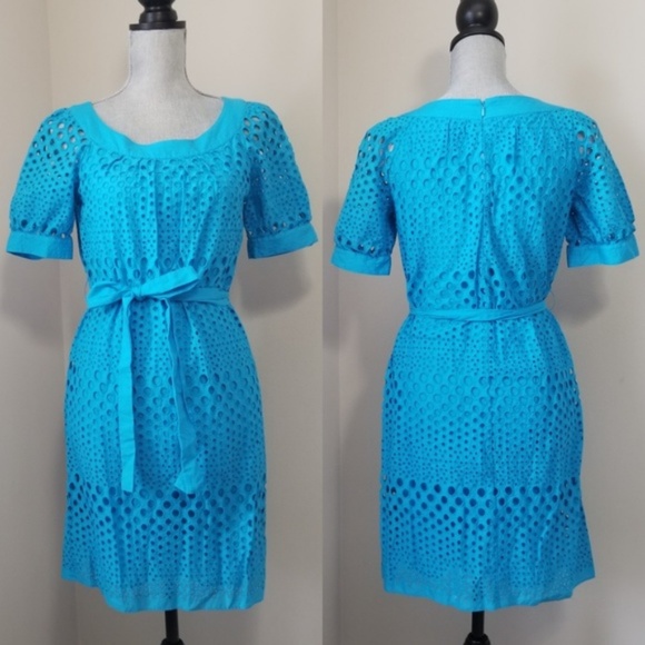 Kelly and Diane blue eyelet dress Size 4 - Picture 1 of 4